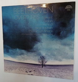 Винтажная виниловая пластинка The Czech Philharmonic Orchestra Ludwig van Beethoven overtures (Чехословакия 1981)