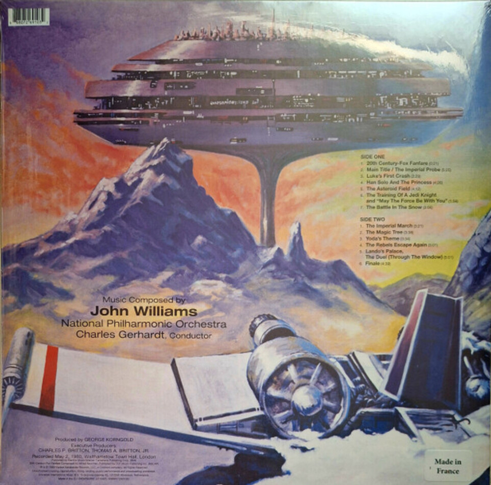 John Williams / Star Wars: The Empire Strikes Back (Symphonic Suite From The Original Motion Picture Score)(Limited Edition)(Coloured Vinyl)(LP)