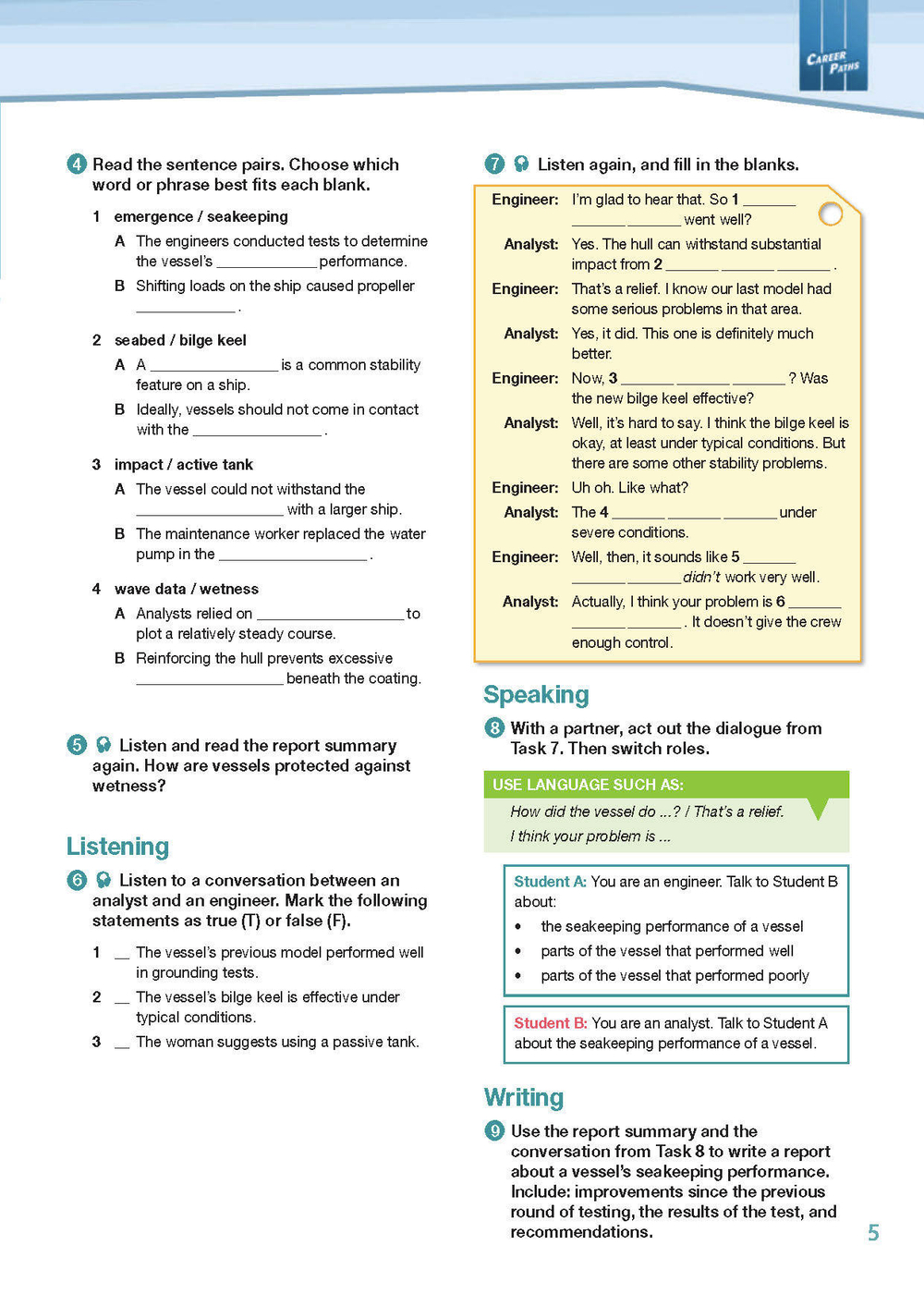Career Paths - Marine Engineering Student's Book with DigiBooks Application (Includes Audio & Video)