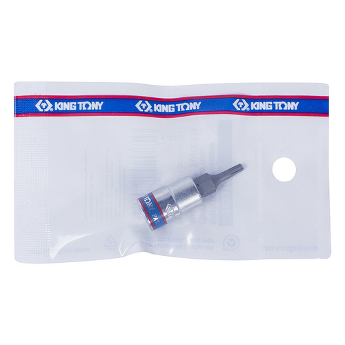 KING TONY (203308) Насадка (бита) торцевая 1/4", L = 37 мм, TORX, T8