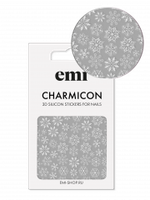 Charmicon 3D Silicone Stickers №150 Снежинки белые
