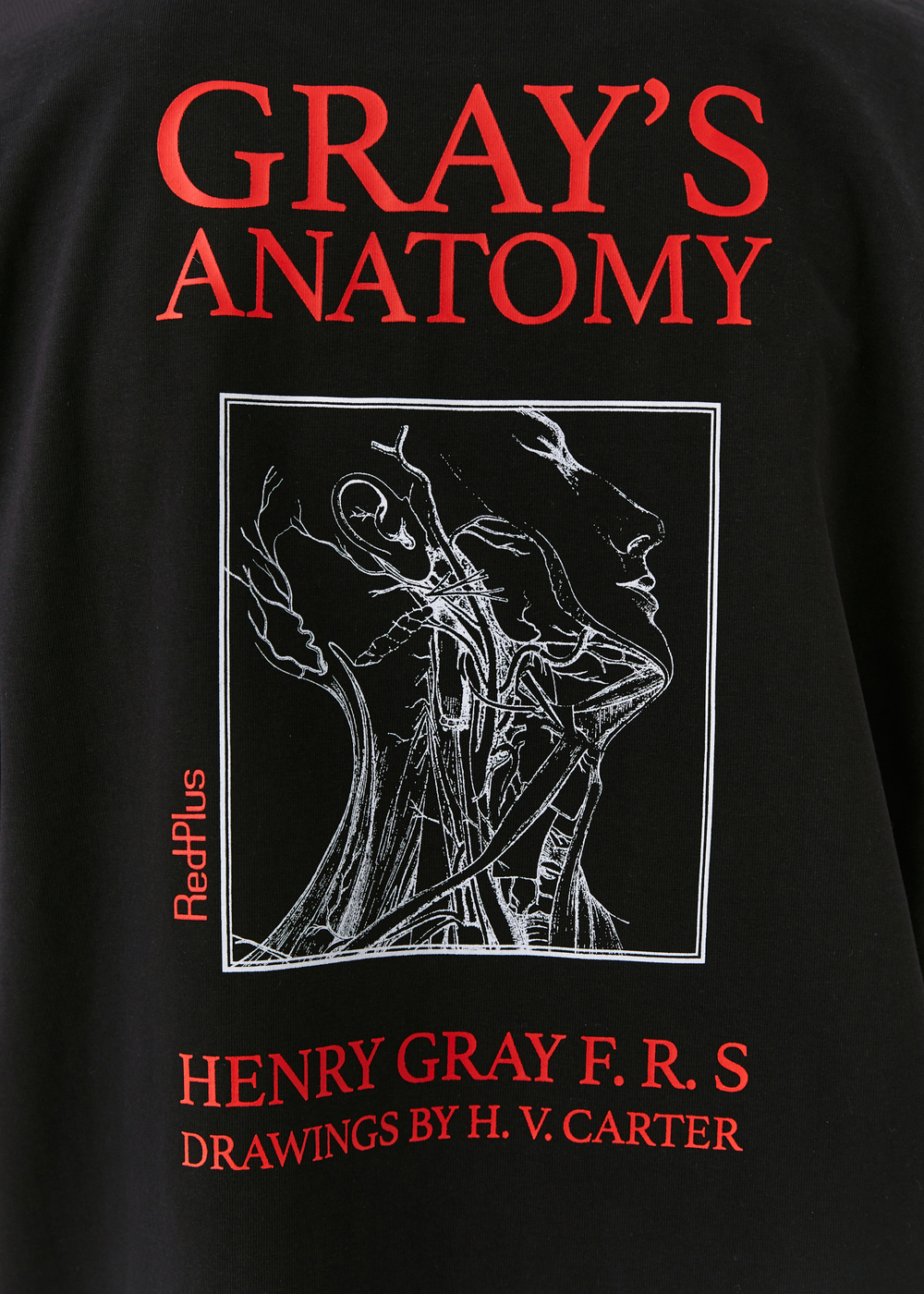 Футболка Anatomy Grays Oversize, черная