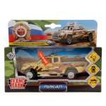 Модель ин. мет. свет-звук "Пикап военный" 13,3см, откр.дв., баг., коробка (Технопарк)