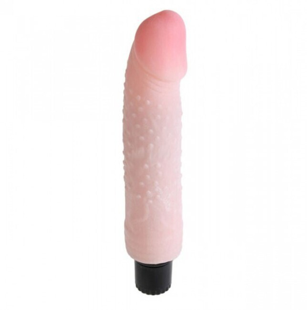 Рельефный вибратор The Realistic Cock (Цвет: телесный)