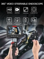 jingleszcn Вращающийся автомобильный эндоскоп HD 1080P 4,3-дюймовая Экран камера 8,5 мм 1 метр