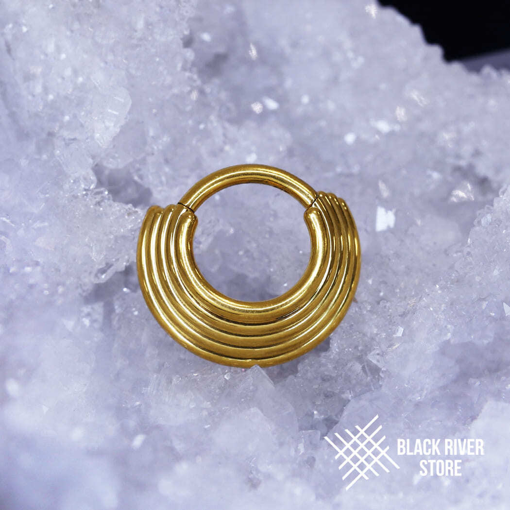 Кликер IG Five Rings PVD Yellow 1.2мм