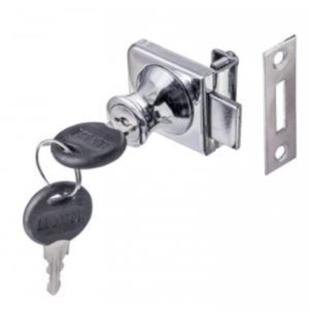 Замок-стекло №804 квадратный (хром)