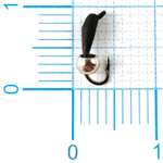 Мормышка Владимирская 521 «Микроб» с латунным шариком, 1.5мм, 0.2гр (15шт/уп)