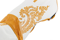 UFC Premium True Thai Защита голени, цвет синий/белый, размер L