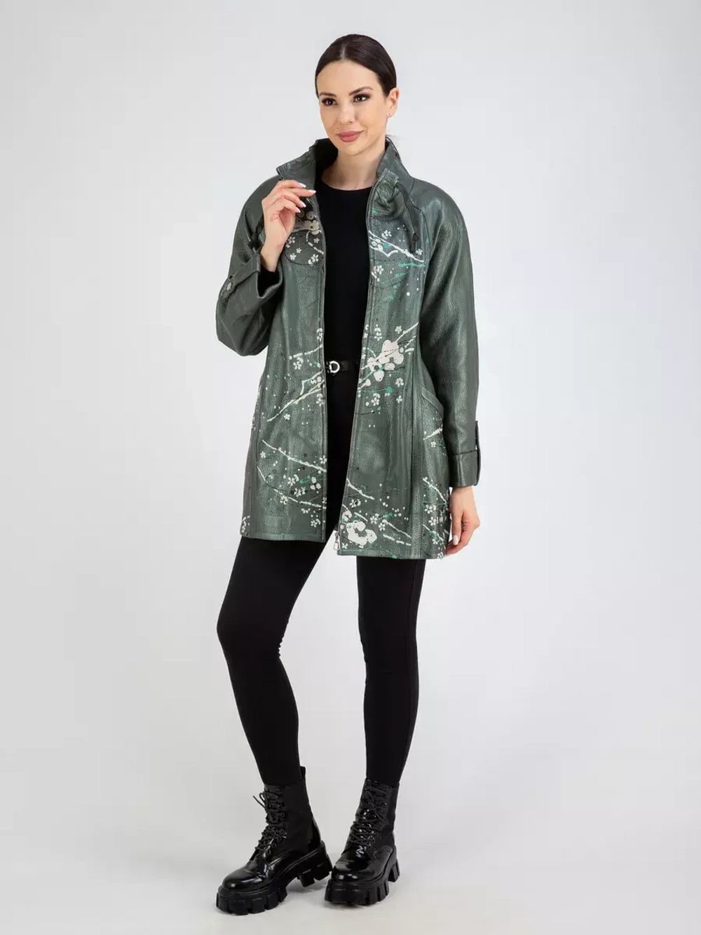 Кожаная куртка демисезонная