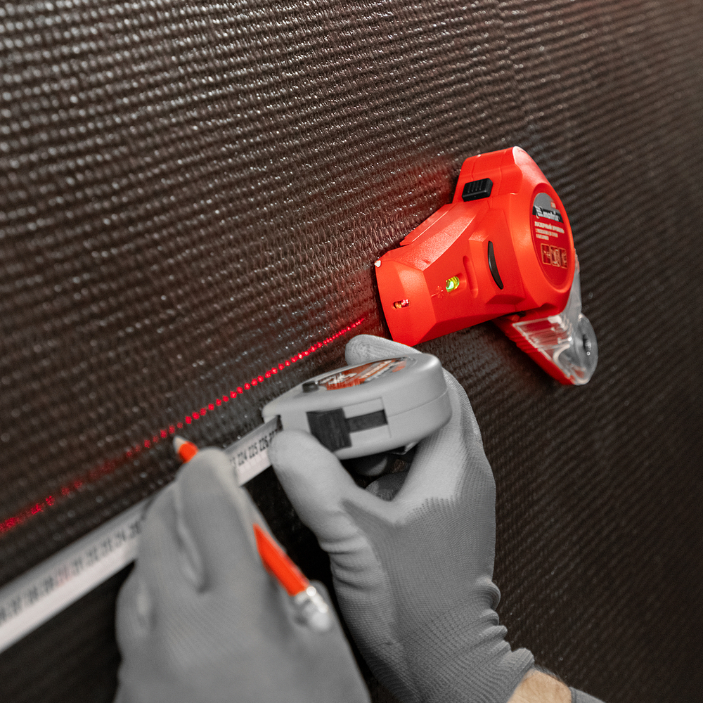 Лазерный уровень с приспособлением для сверления и пылесборником Matrix 35040