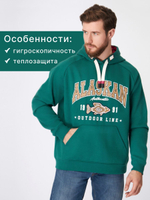 Толстовка мужская Alaskan Promo Hoodie Green XXL