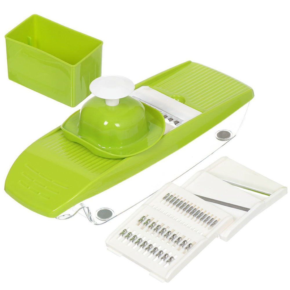 Овощерезка многофункциональная, пластик, нержавеющая сталь, 9 предметов, в асс, Y507