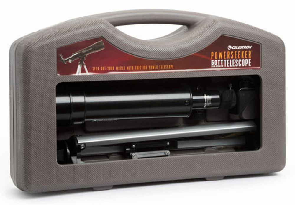 Телескоп Celestron PowerSeeker 50 TT AZ, в кейсе