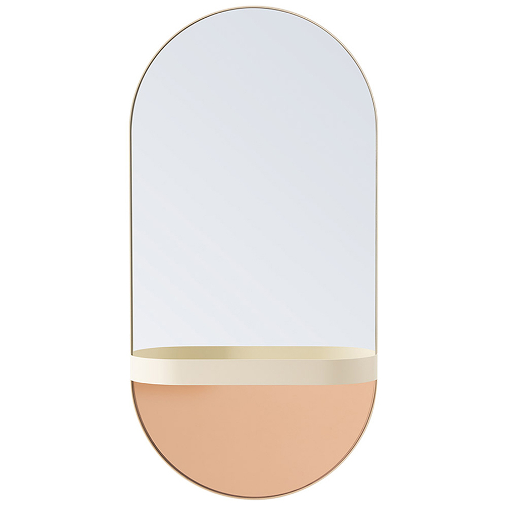 Зеркало oval, 30,5х60х10,5 см, кремовое