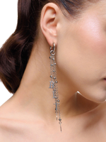 Моносерьга "Bitch" Silver с подвесками