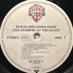 Rufus And Chaka Khan ‎– Stompin' At The Savoy 2LP (Германия 1983г.)