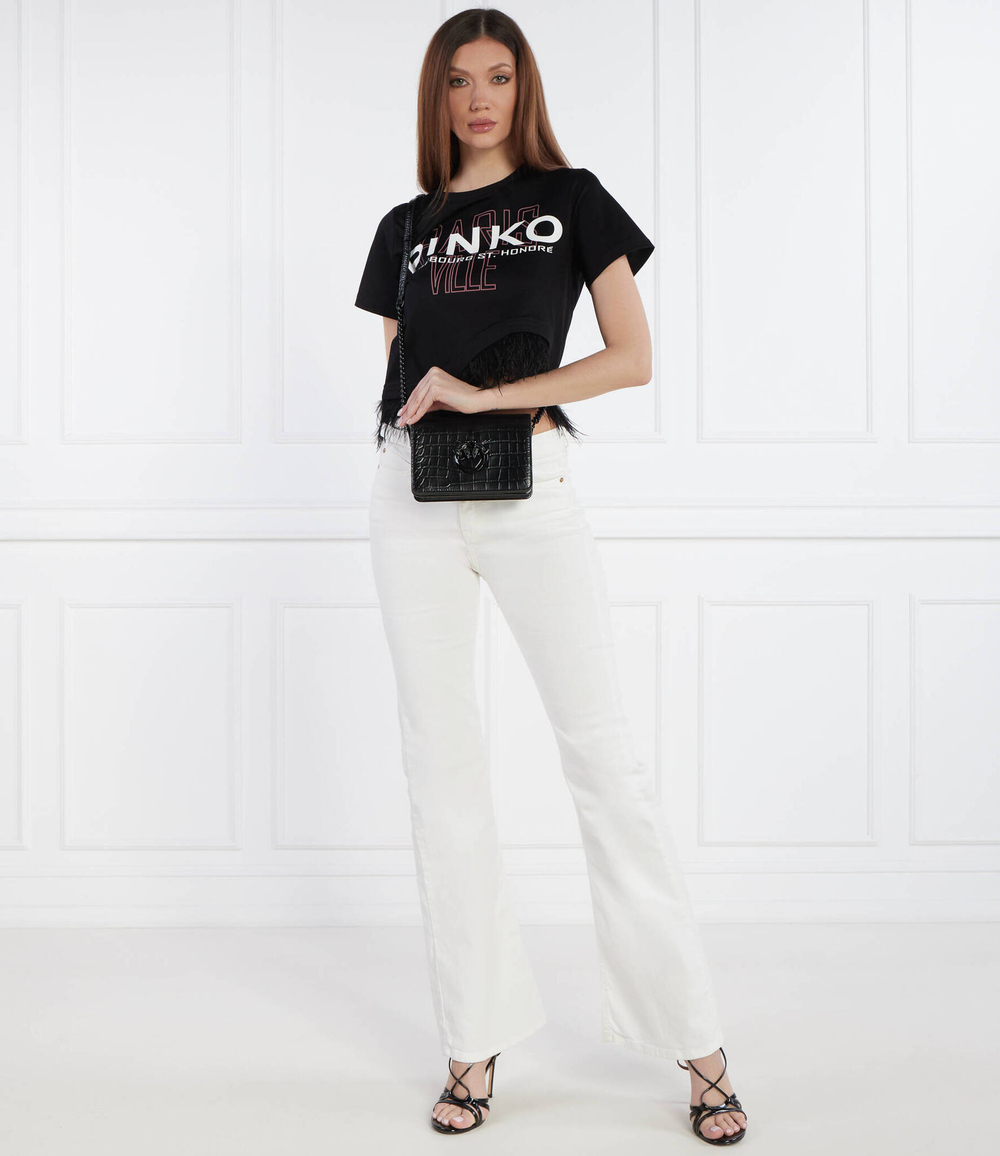 Кожаная сумка через плечо LOVE CLICK MINI Pinko - черный(100067 A1EP)