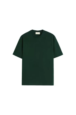 ZARA ФУТБОЛКА ИЗ ПЛОТНОЙ ТКАНИ, ЗЕЛЕНЫЙ