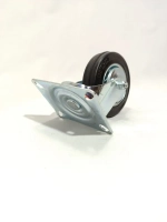 Колесо поворотное на площадке обрезиненное 2 шт