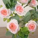 Искусственные цветы «Волшебство лета» 30см Розочки 10 цветков розовые