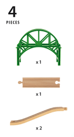 BRIO “Арочный мост” с возможностью наращивания, 4 элемента