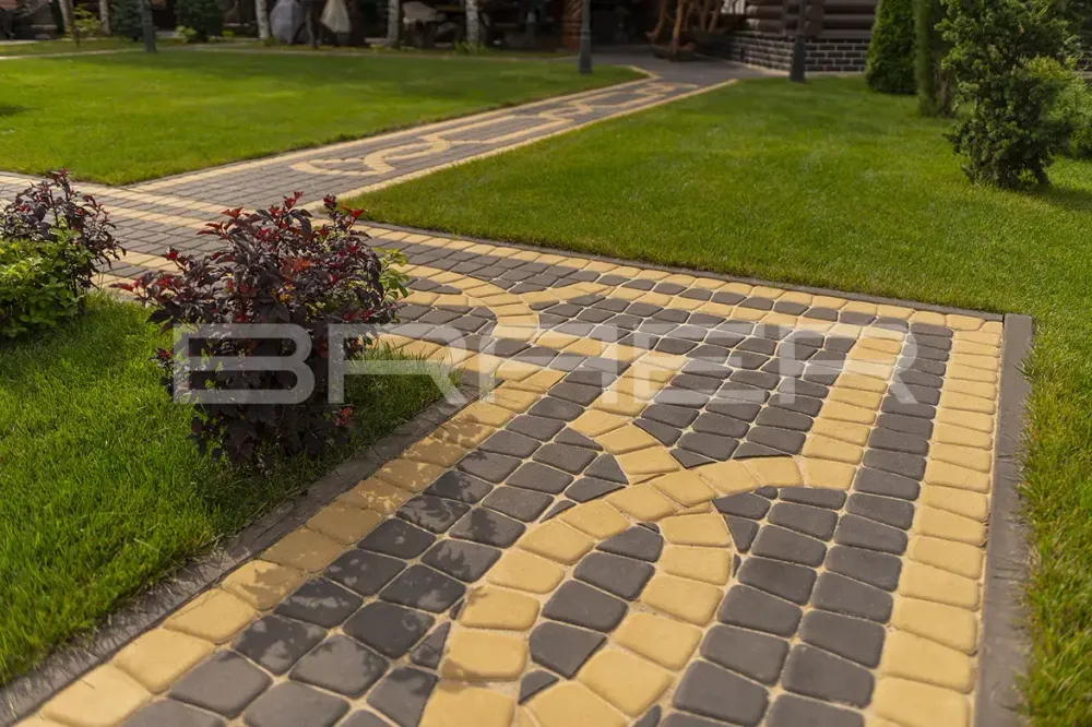 Тротуарная плитка Braer Классико круговая, Коричневый, 60 мм