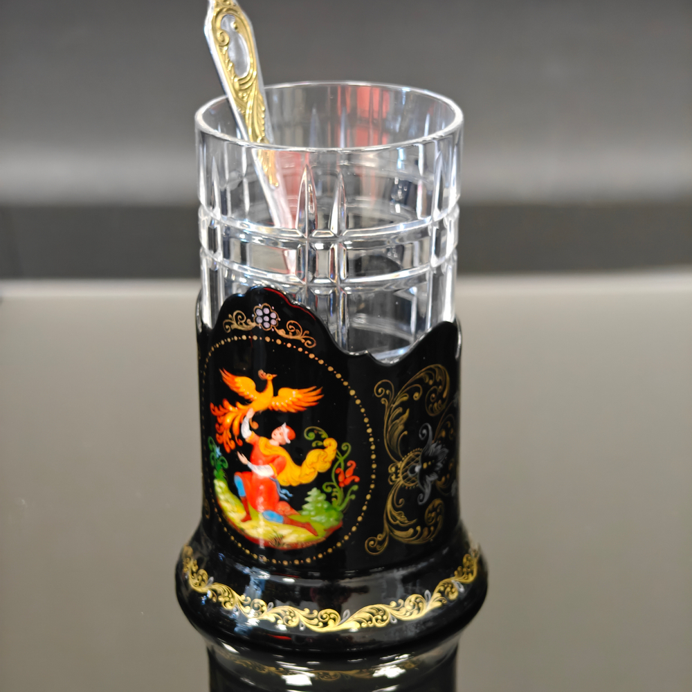 Коллекционный чайный набор "Иван-царевич и Жар-птица" (Ручная роспись Палех)