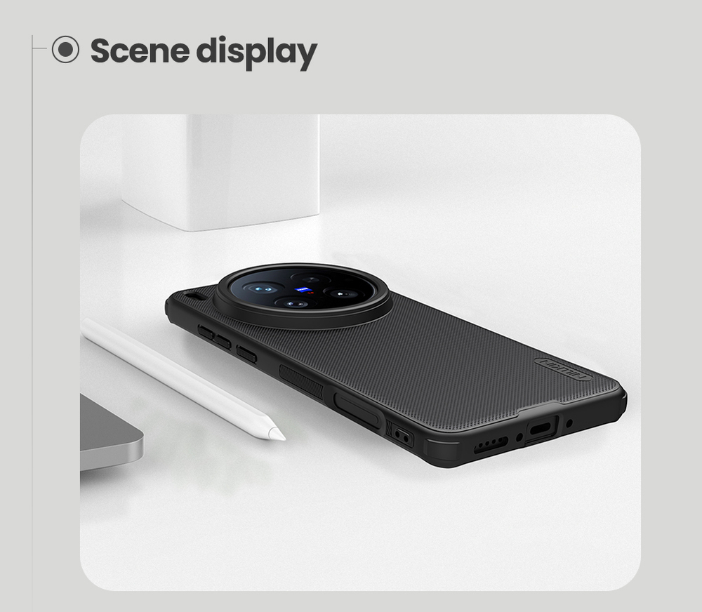 Чехол противоударный от Nillkin c поддержкой MagSafe для Vivo X200 Ultra, серия Super Frosted Shield Pro Magnetic Case