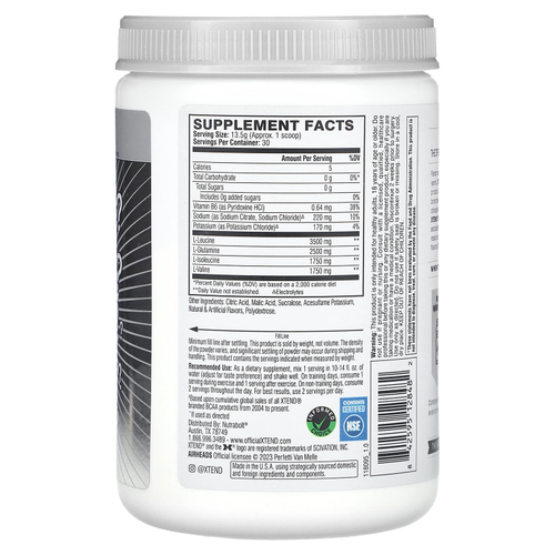 XTEND, The Original 7G BCAA, Air Heads, 405 г (14 унций)