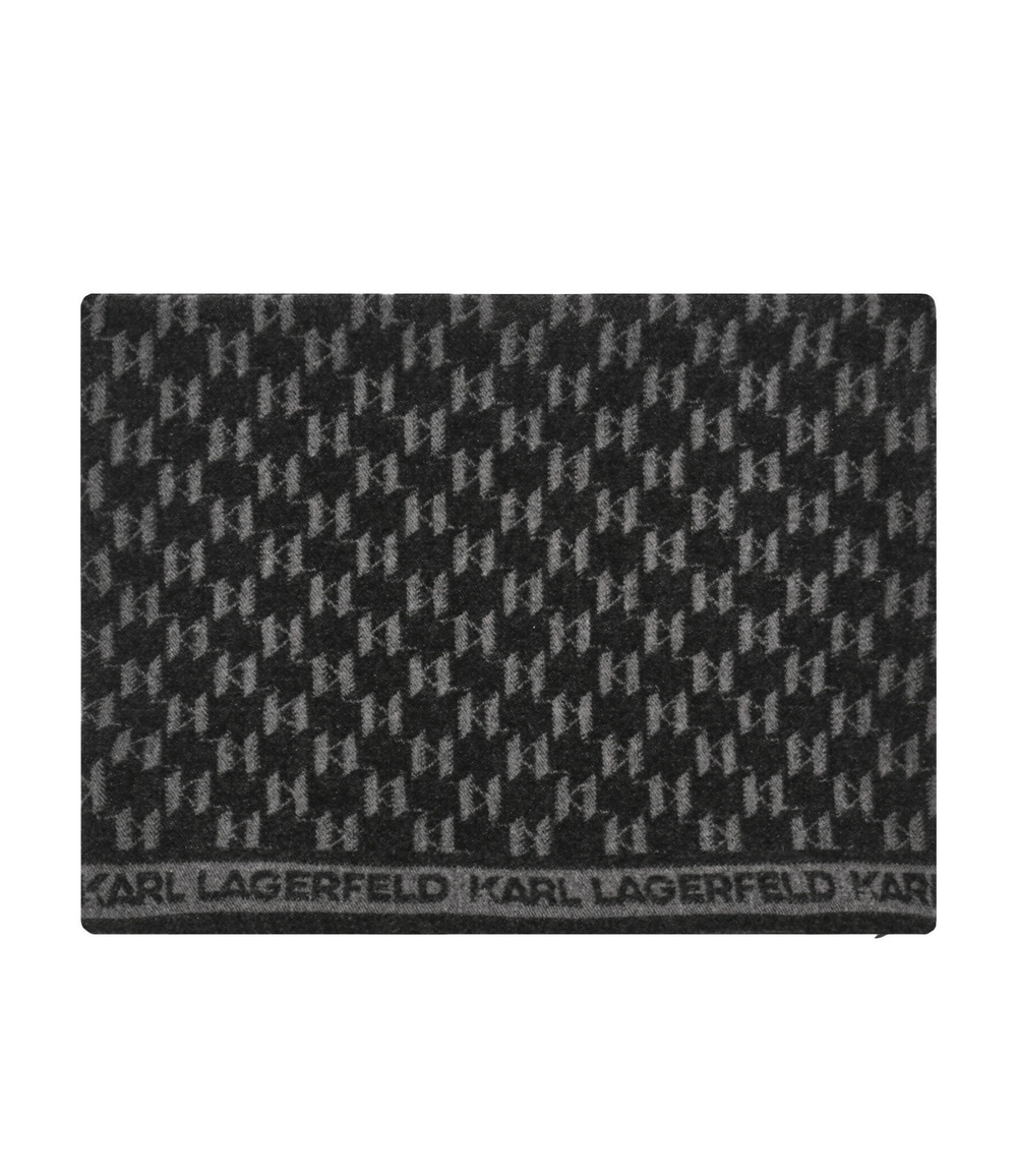 набор k/monogram plaid+pillow Karl Lagerfeld - черный(220W3981)