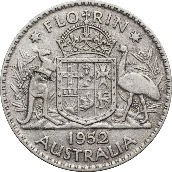 1 флорин 1952 Австралия
