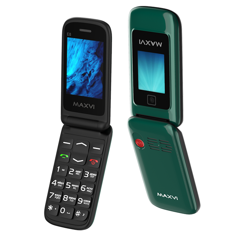 Сотовый телефон Maxvi E8 Green