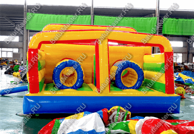 Надувной батут "Увлекательная полоса" с модификацией