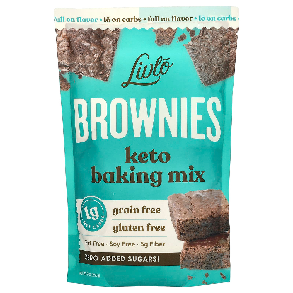 Livlo, Brownies, Кето смесь для выпечки, 9 унций (256 г)