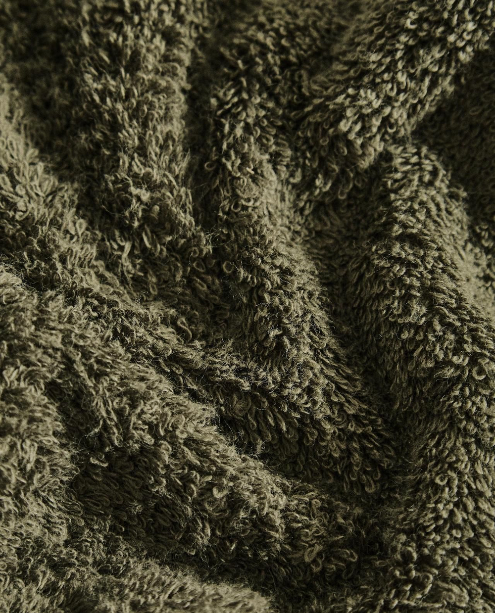 Zara Home - Нескользящий коврик для ванной из хлопка, зеленый, 55x80 см