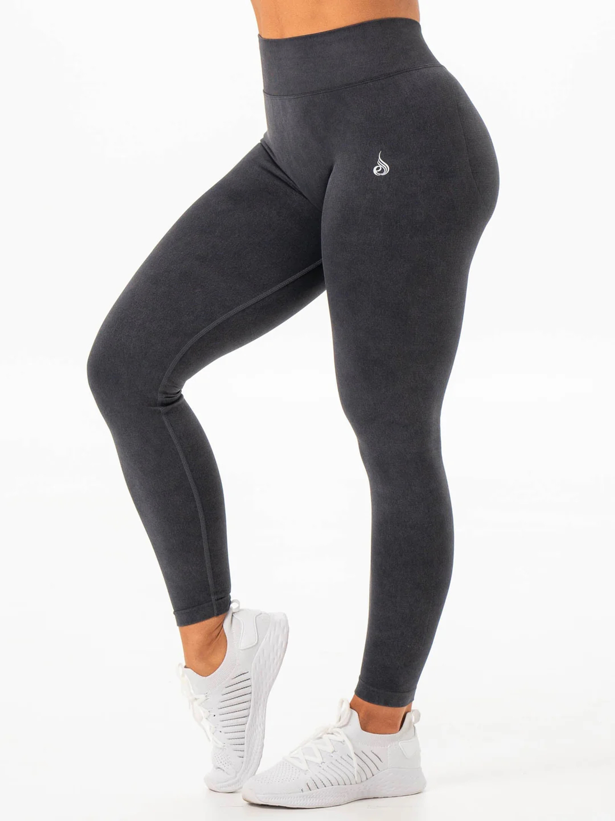 Леггинсы RYDERWEAR Stonewash Seamless V Back Black