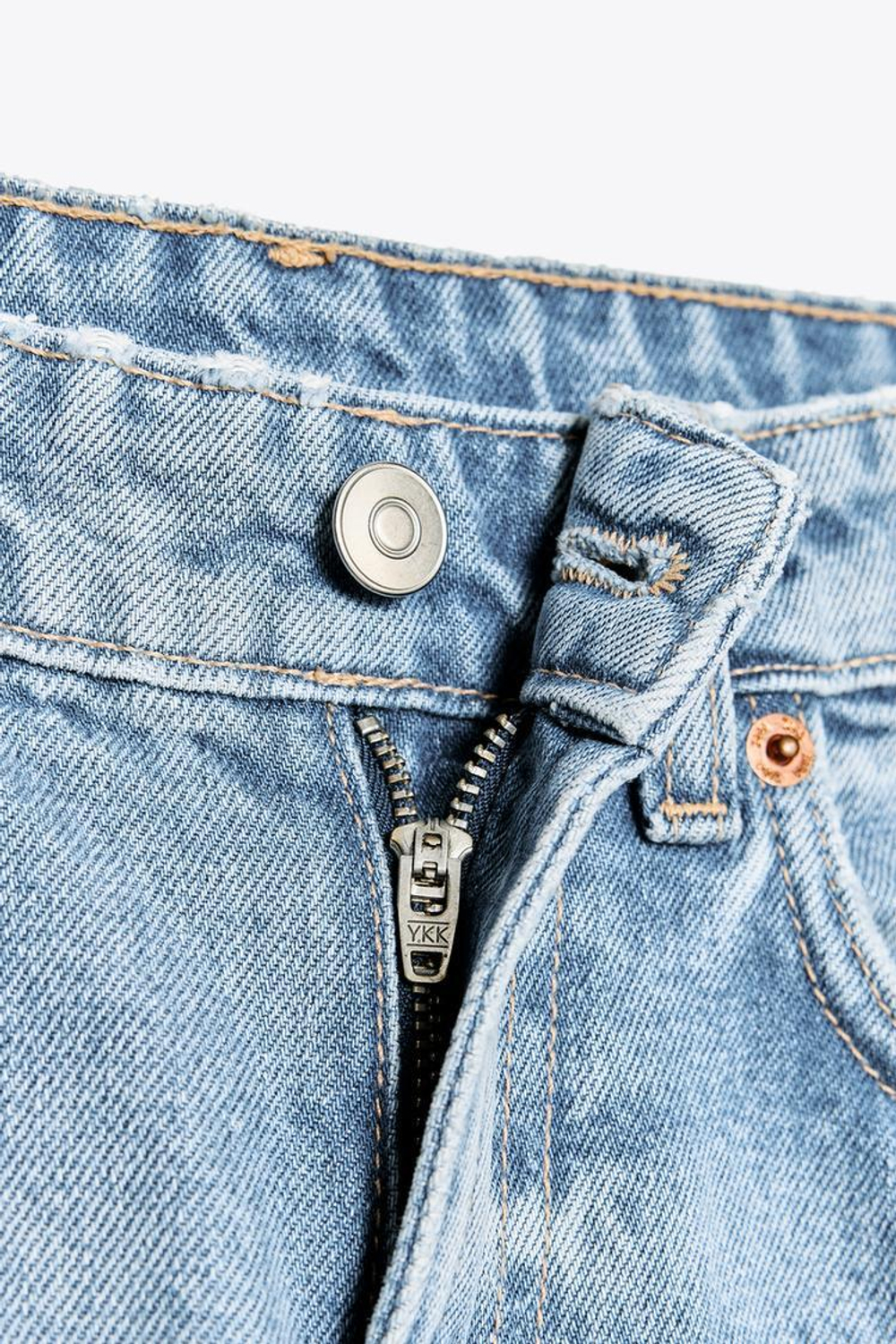 ZARA ДЖИНСЫ С ВЫСОКОЙ ПОСАДКОЙ TRF WIDE LEG, ИНДИГО