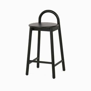 Полубарный стул Circle черный