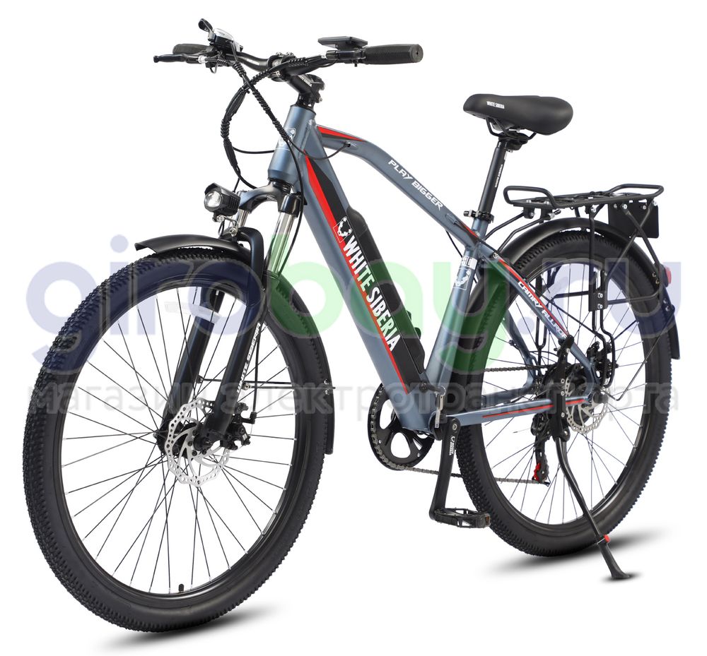 Электровелосипед WHITE SIBERIA CAMRY ALLROAD 500W 36V/11A Snegir (Синий) фото фото №1