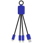 Кабель 3-в-1 SCX.design C15 с брелоком и подсветкой