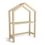 Детский письменный стол домик Вильям 97х40 из массива сосны, растущая парта для школьника с регулировкой высоты столешницы