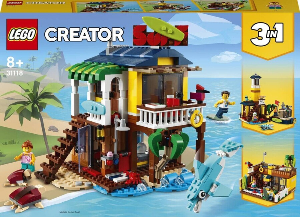 Конструктор LEGO Creator 3in1 31118 Пляжный домик серферов