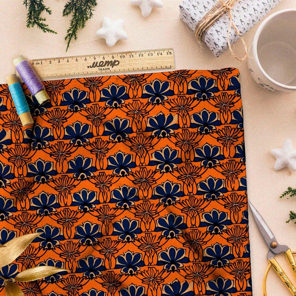 Ткань премиум шелк искусственный Армани пиксельное притяжение