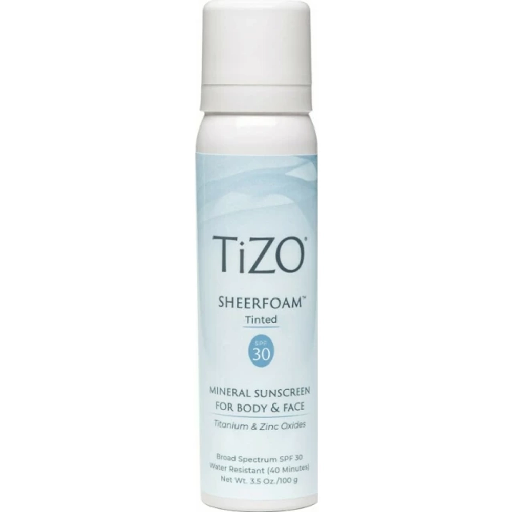 SheerFoam Sunscreen SPF 30 Tinted | Спрей солнцезащитный для лица и тела с оттенком TiZO, 100гр