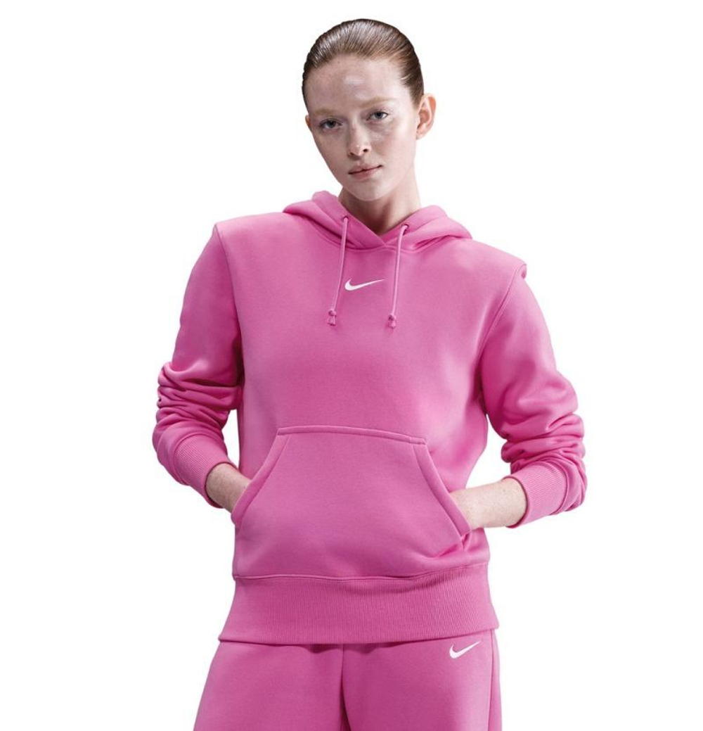 Женская теннисная куртка Nike Sportswear Phoenix Fleece - playful pink/sail