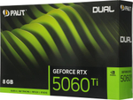Видеокарта Palit NVIDIA  GeForce RTX 5060TI PA-RTX5060TI DUAL 8ГБ Dual, GDDR7, Ret [ne7506t019p1-gb2062d]