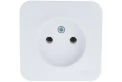 Розетка Systeme Electric BLANCA без заземления накладная белая 35768