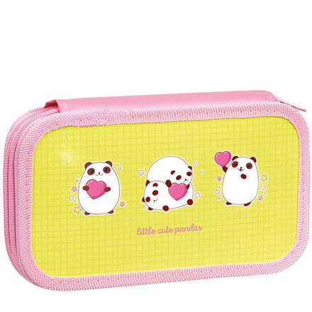 Пенал 2 отделения 190*105 Спейс Cute Pandas, ламинат