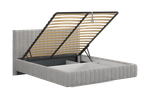 Кровать с подъемным механизмом Твикс 160х200 см (галька (велюр)), (графит (велюр)), (крем (велюр)), (латте (велюр))